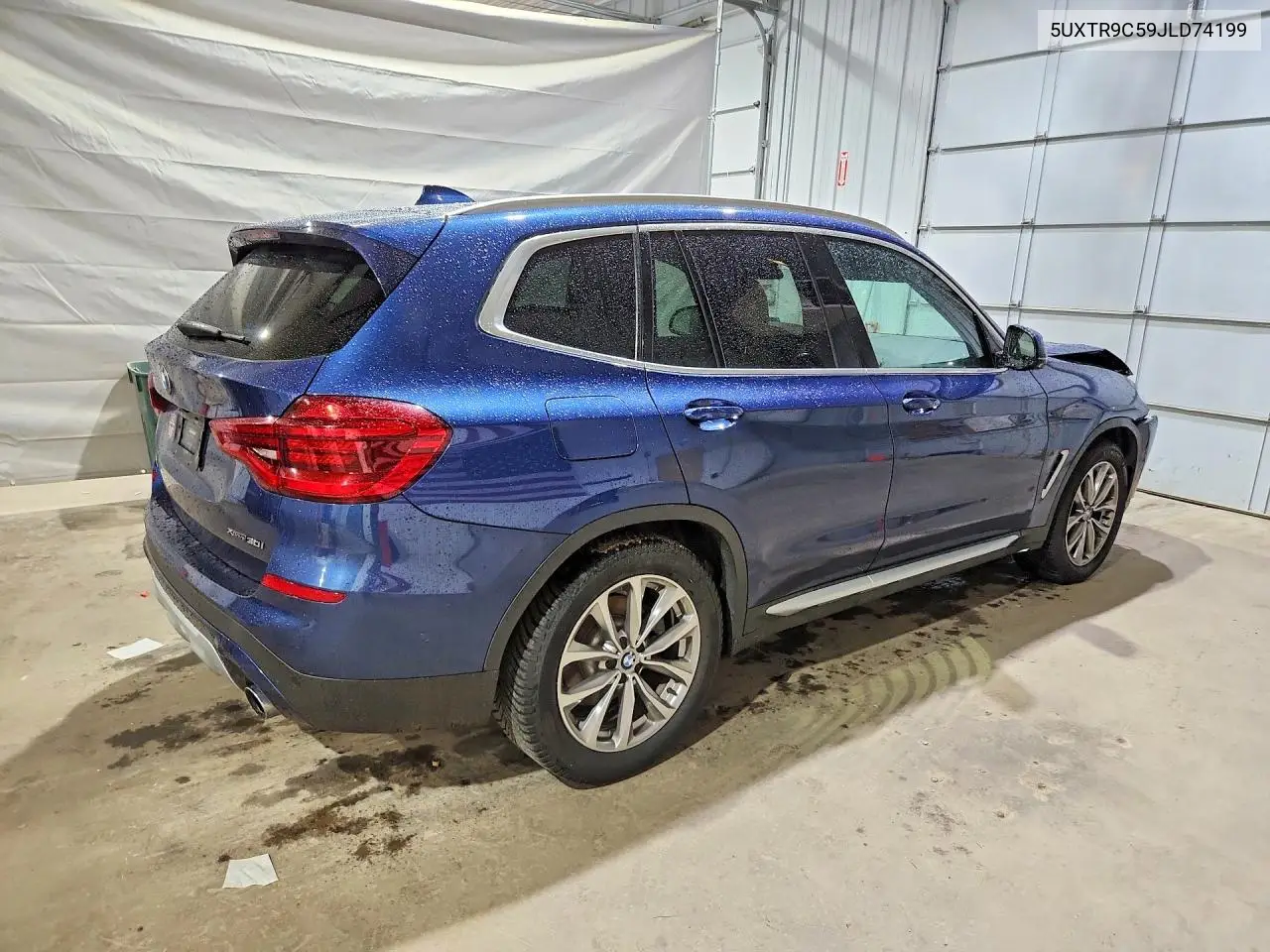2018 BMW X3 xDrive30I VIN: 5UXTR9C59JLD74199 Lot: 58385196