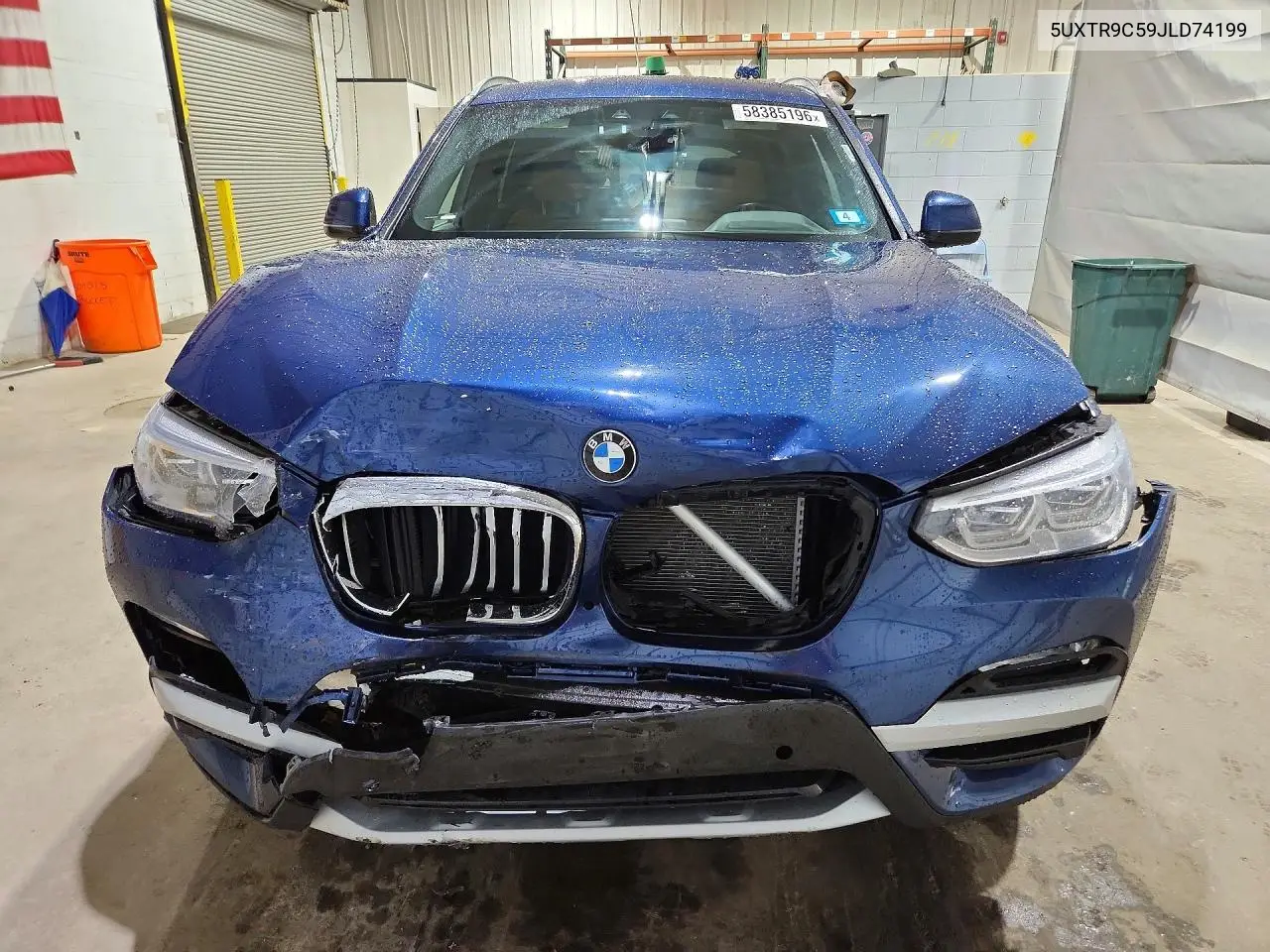 2018 BMW X3 xDrive30I VIN: 5UXTR9C59JLD74199 Lot: 58385196