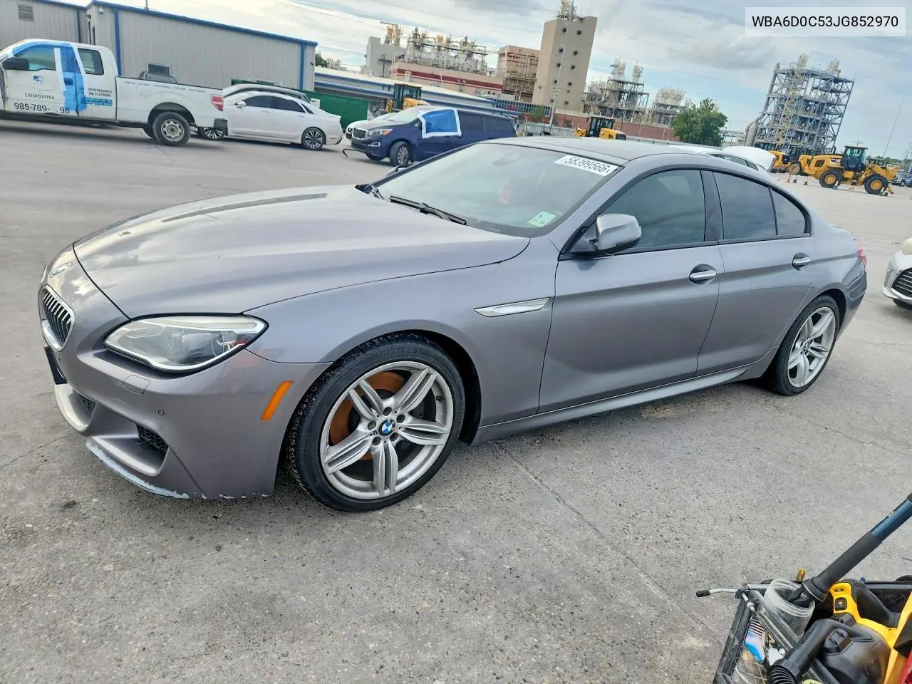 2018 BMW 640 I Gran Coupe VIN: WBA6D0C53JG852970 Lot: 58399566