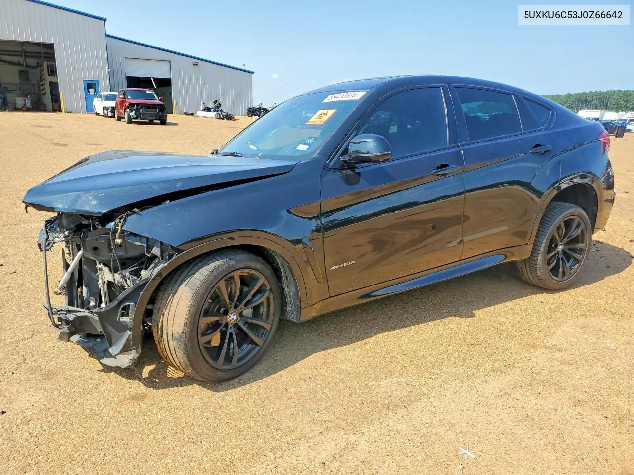 2018 BMW X6 xDrive50I VIN: 5UXKU6C53J0Z66642 Lot: 58430606