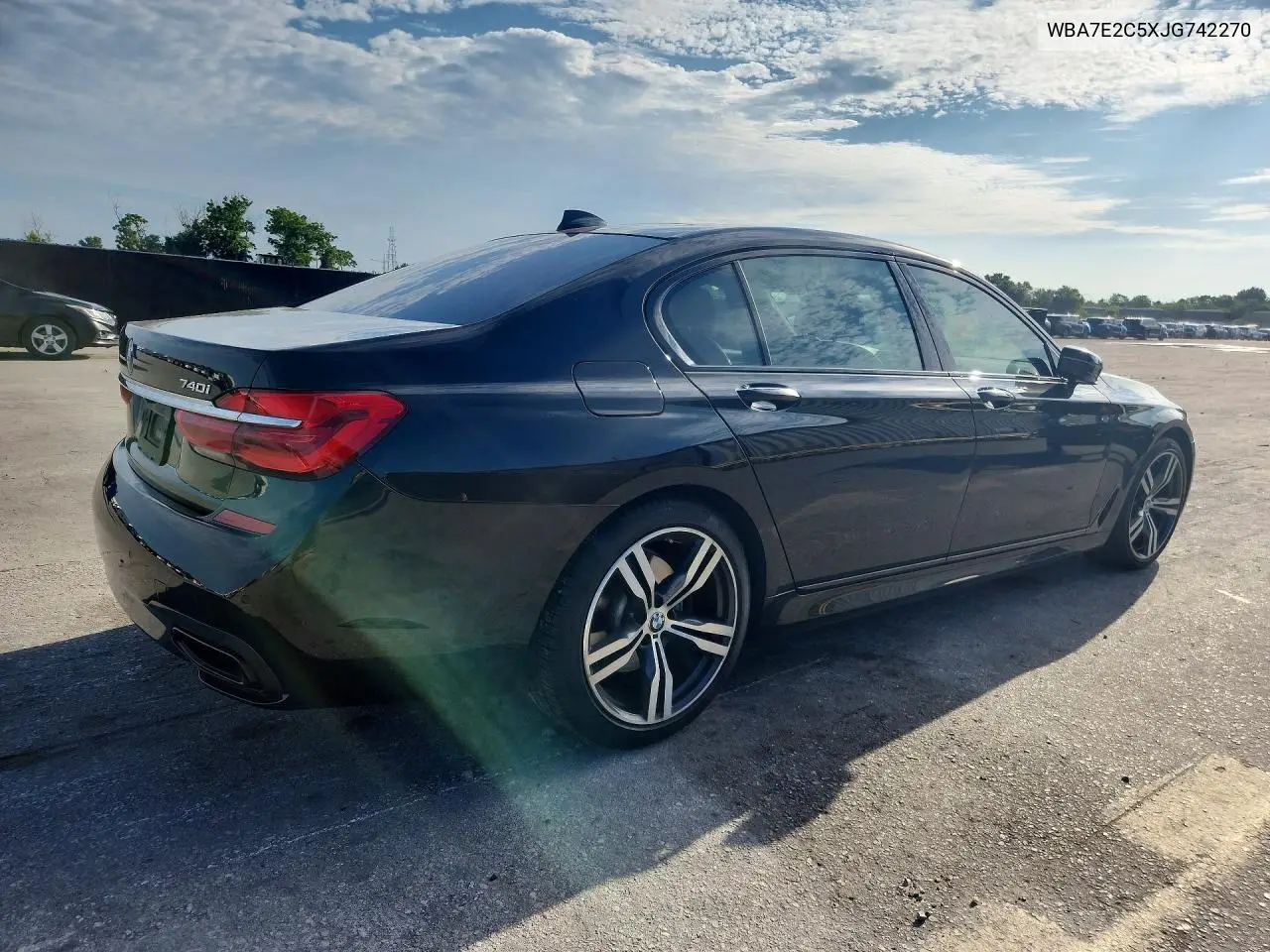 2018 BMW 740 I VIN: WBA7E2C5XJG742270 Lot: 58447226