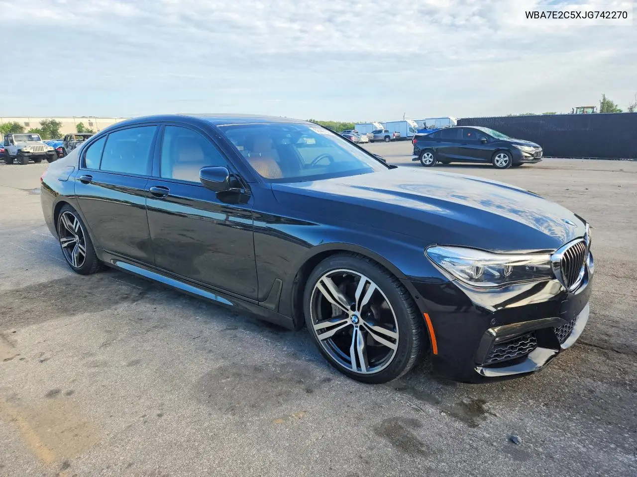2018 BMW 740 I VIN: WBA7E2C5XJG742270 Lot: 58447226