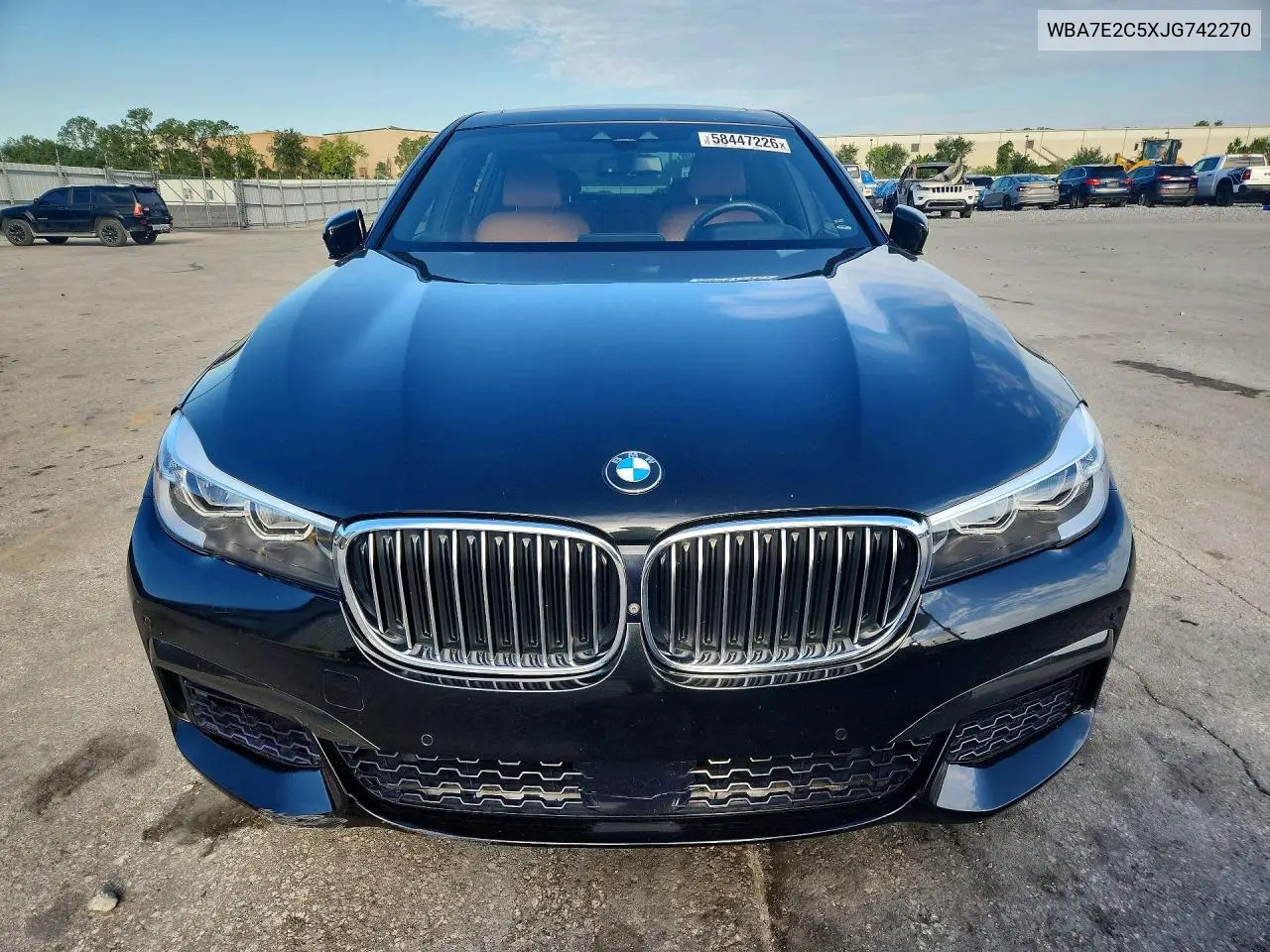2018 BMW 740 I VIN: WBA7E2C5XJG742270 Lot: 58447226