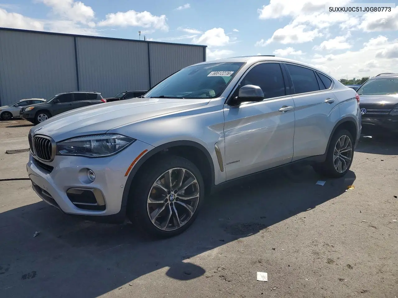2018 BMW X6 Sdrive35I VIN: 5UXKU0C51J0G80773 Lot: 58512276