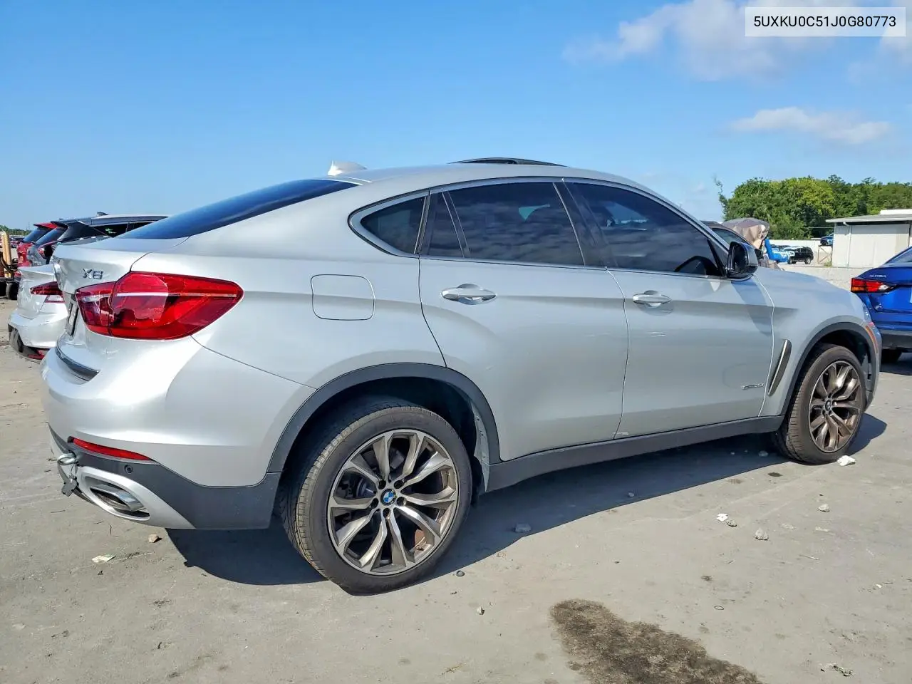 2018 BMW X6 Sdrive35I VIN: 5UXKU0C51J0G80773 Lot: 58512276
