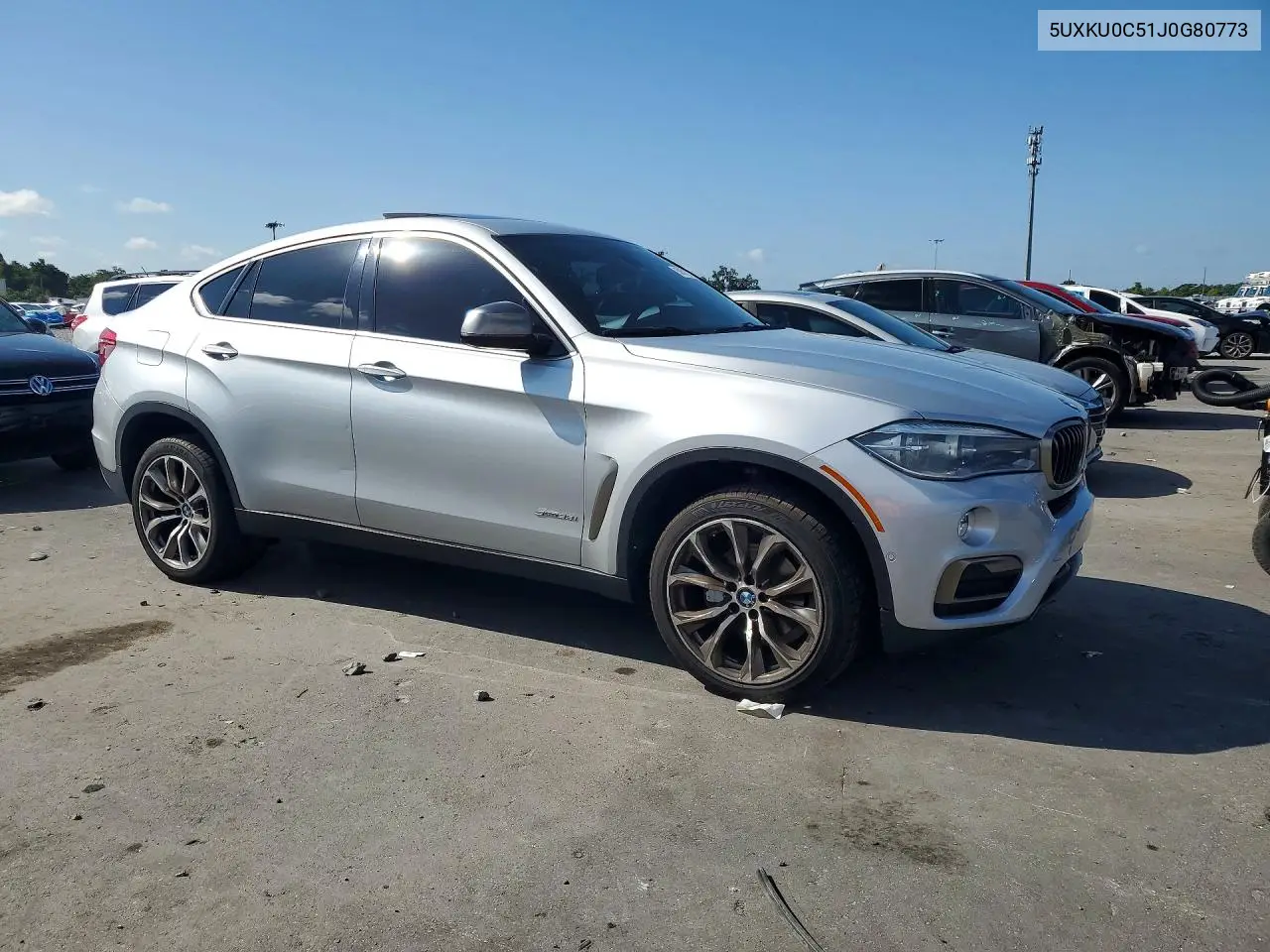 2018 BMW X6 Sdrive35I VIN: 5UXKU0C51J0G80773 Lot: 58512276