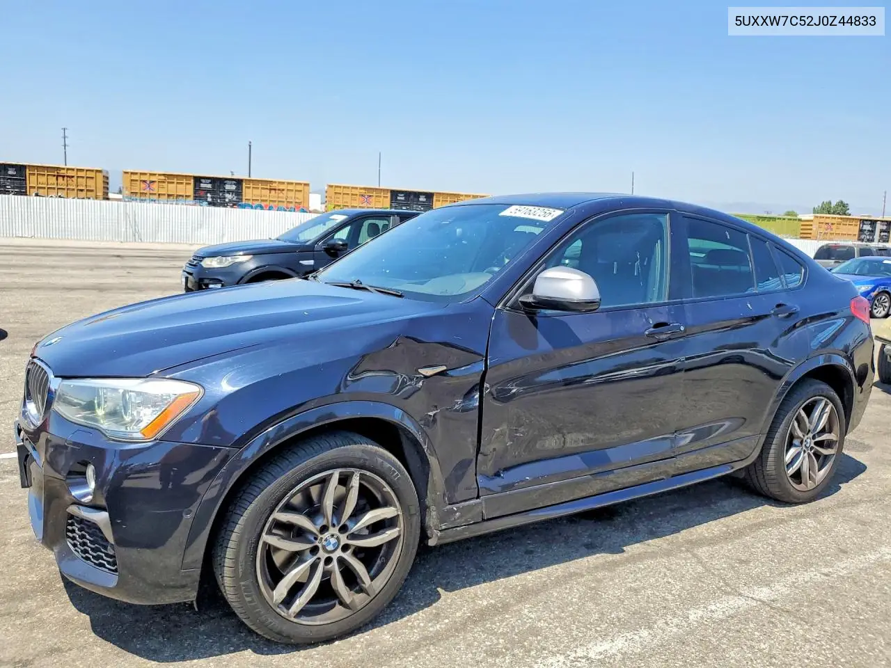 2018 BMW X4 xDrivem40I VIN: 5UXXW7C52J0Z44833 Lot: 59163256