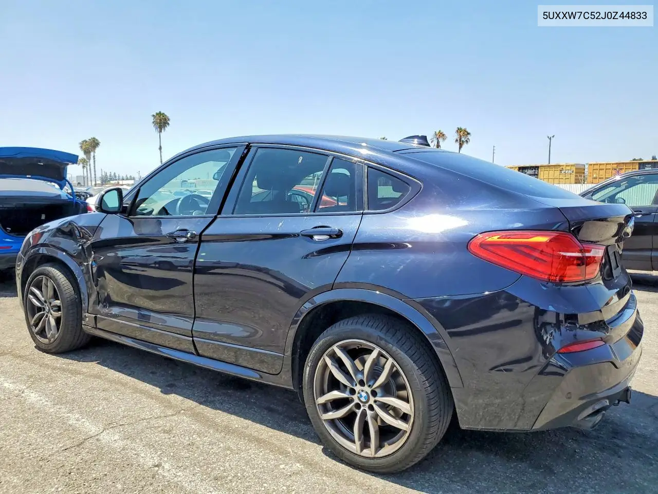 2018 BMW X4 xDrivem40I VIN: 5UXXW7C52J0Z44833 Lot: 59163256