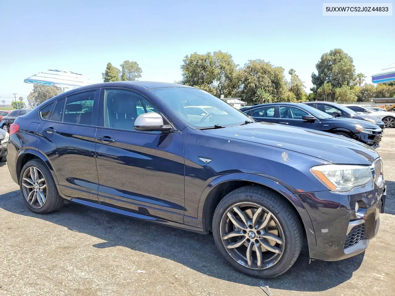 2018 BMW X4 xDrivem40I VIN: 5UXXW7C52J0Z44833 Lot: 59163256