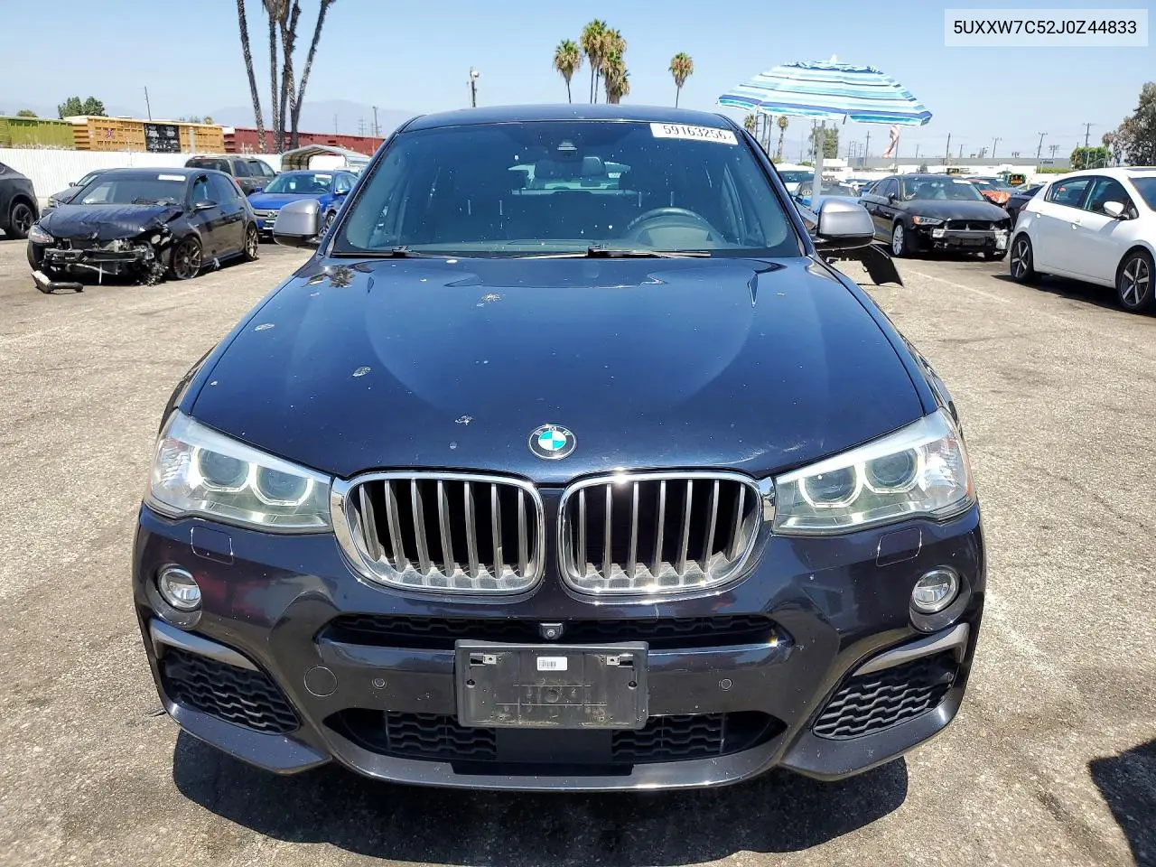 2018 BMW X4 xDrivem40I VIN: 5UXXW7C52J0Z44833 Lot: 59163256