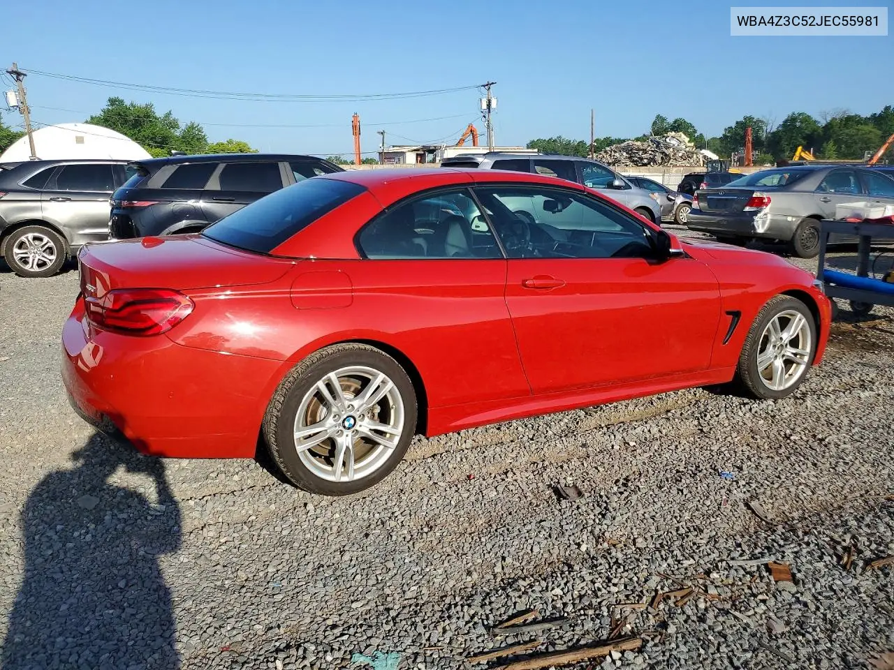 2018 BMW 430Xi VIN: WBA4Z3C52JEC55981 Lot: 59660796