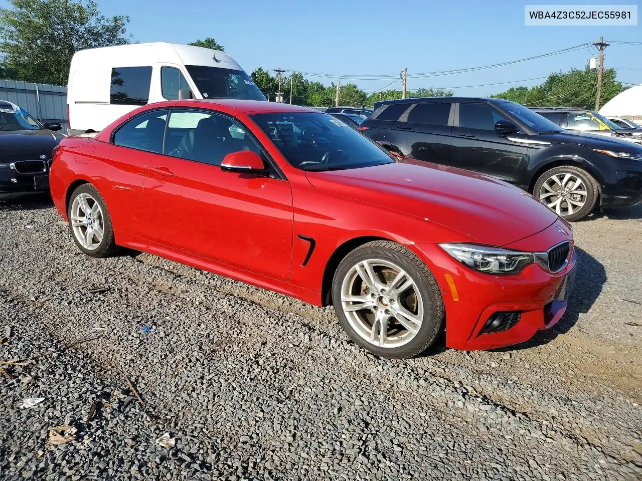 2018 BMW 430Xi VIN: WBA4Z3C52JEC55981 Lot: 59660796