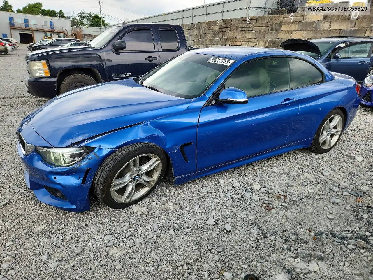 2018 BMW 430Xi VIN: WBA4Z3C57JEC55829 Lot: 60017226