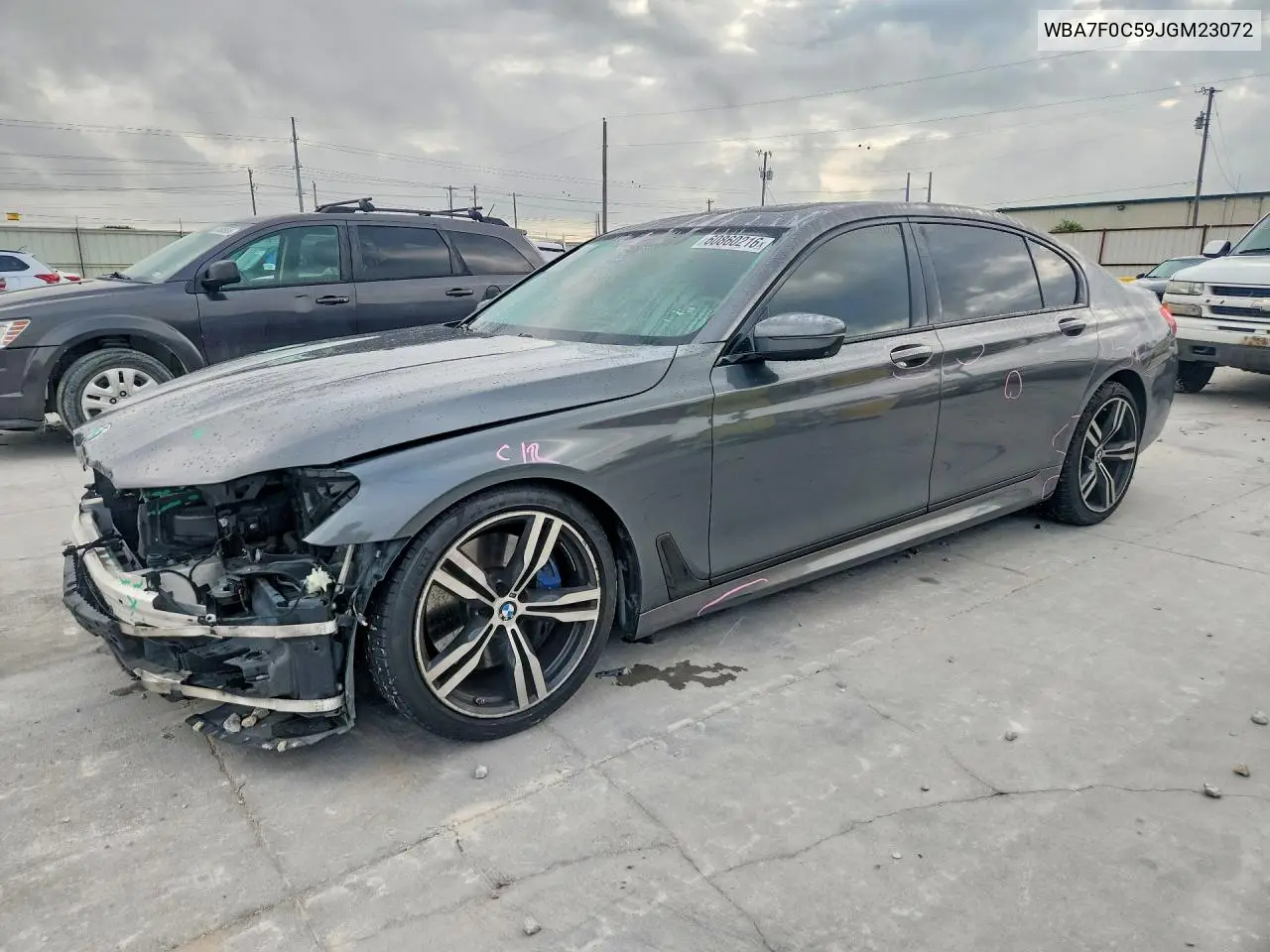 2018 BMW 750 I VIN: WBA7F0C59JGM23072 Lot: 60860216