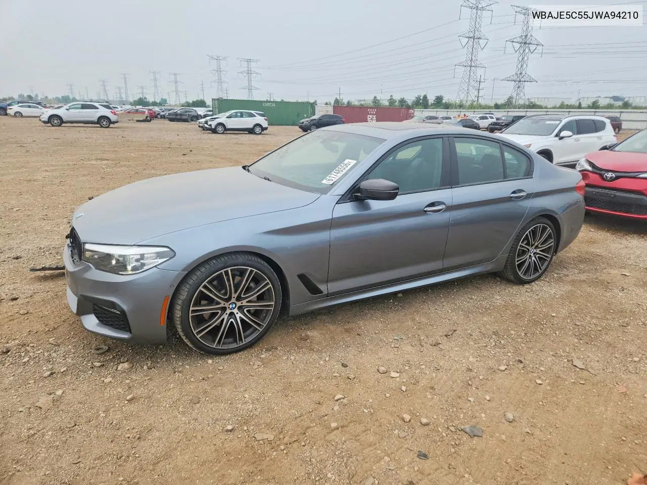 2018 BMW 540 I VIN: WBAJE5C55JWA94210 Lot: 61748556