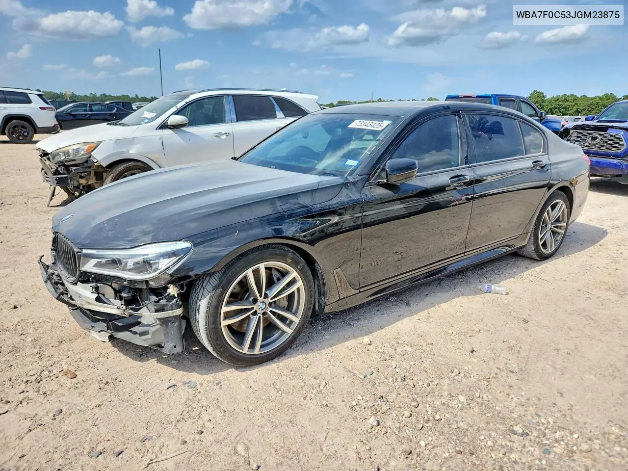 2018 BMW 750 I VIN: WBA7F0C53JGM23875 Lot: 73343425