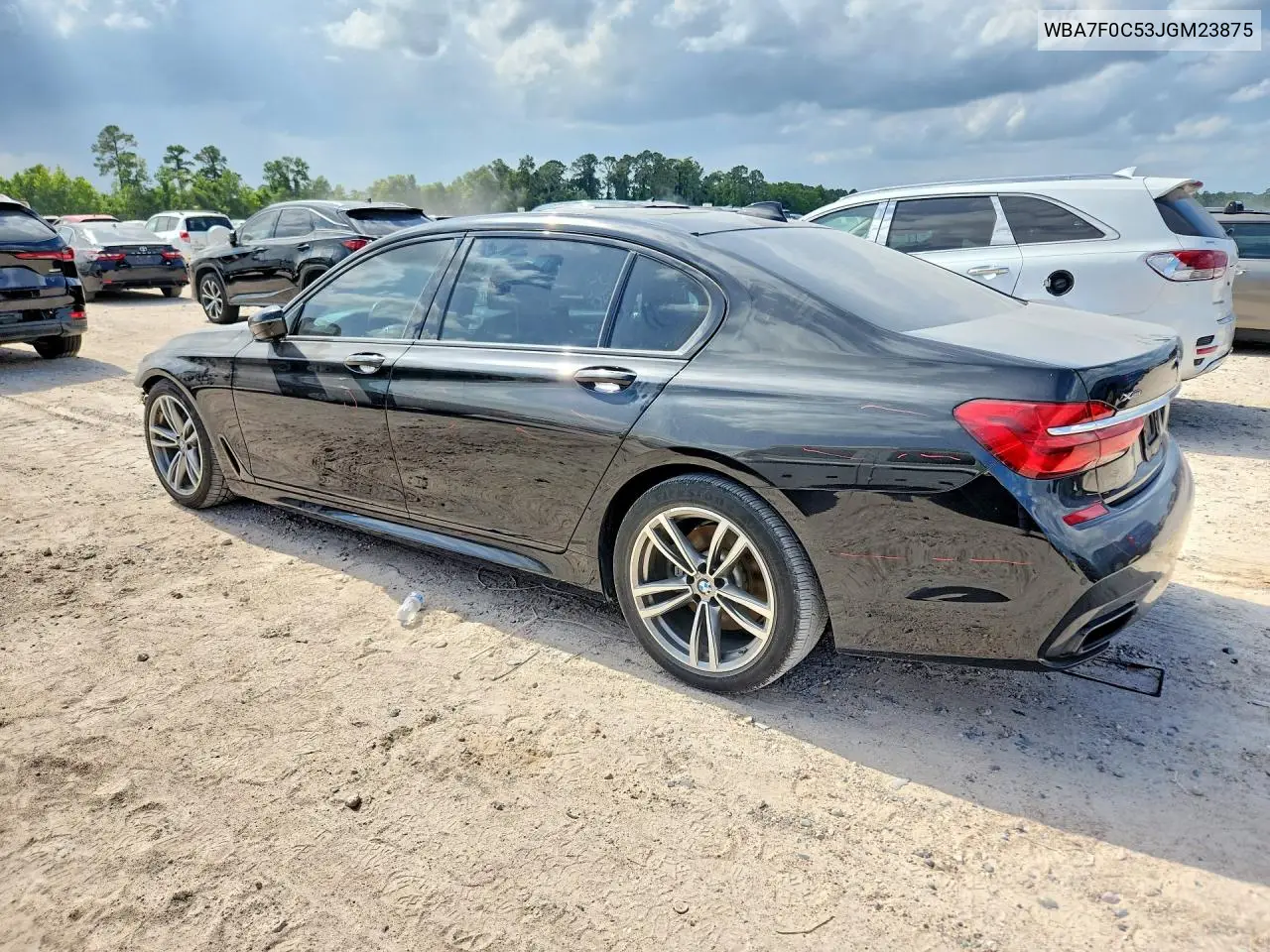 2018 BMW 750 I VIN: WBA7F0C53JGM23875 Lot: 73343425