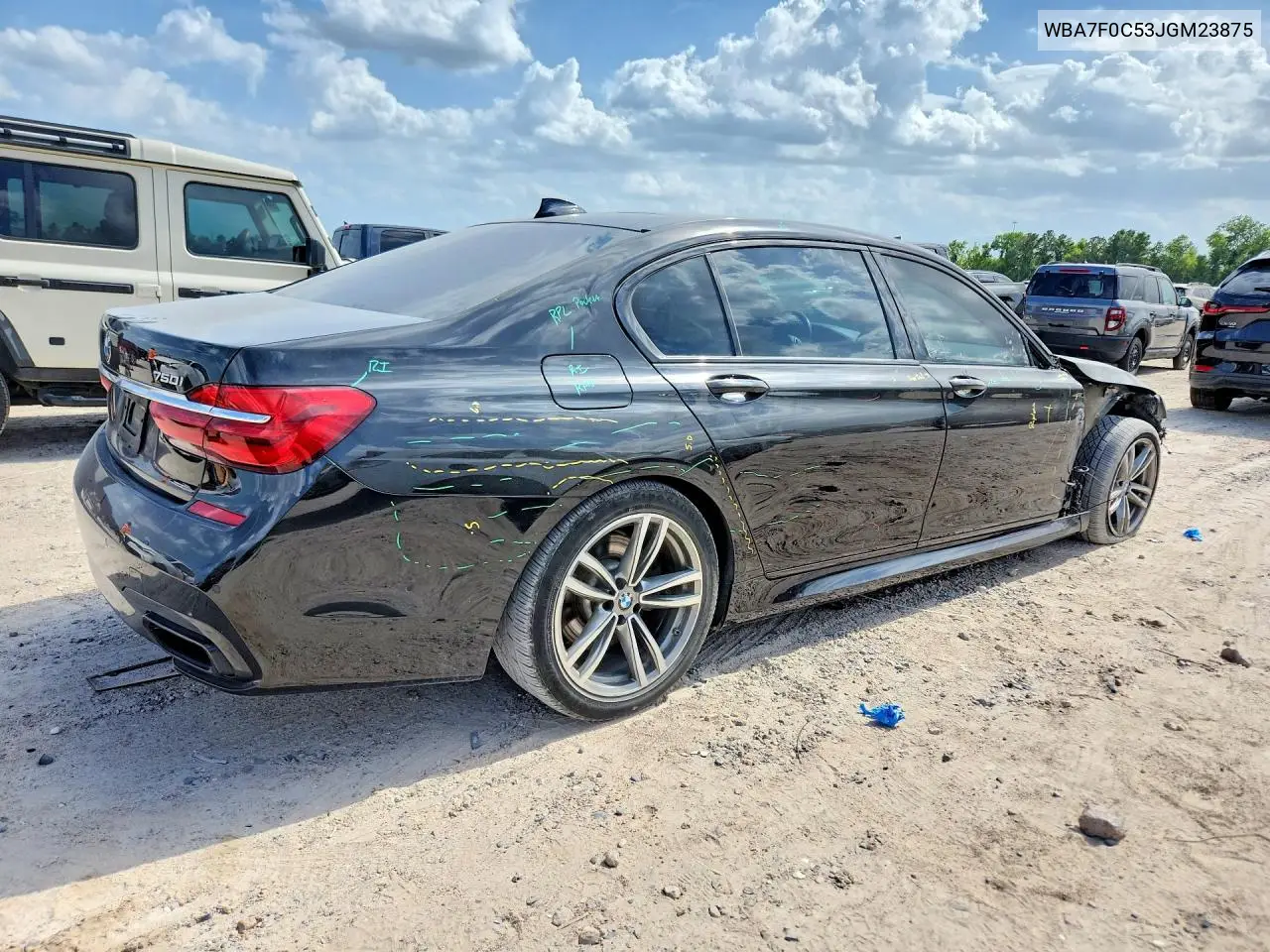 2018 BMW 750 I VIN: WBA7F0C53JGM23875 Lot: 73343425