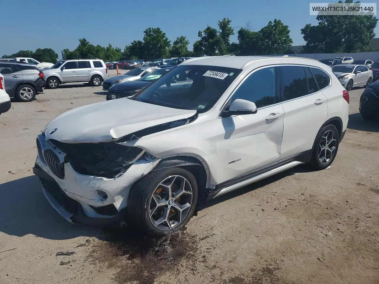 2018 BMW X1 xDrive28I VIN: WBXHT3C31J5K21440 Lot: 77249415