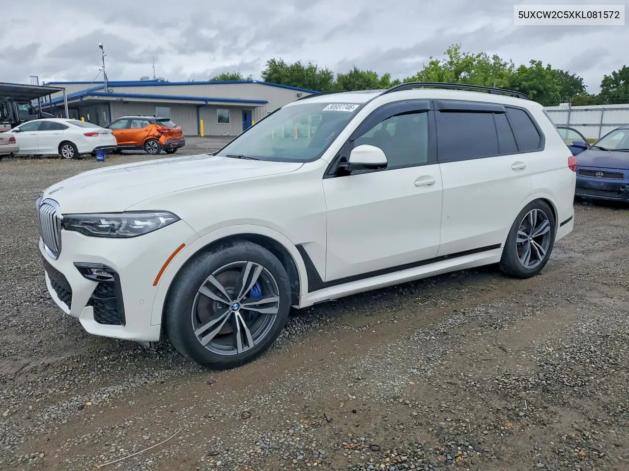2019 BMW X7 xDrive40I VIN: 5UXCW2C5XKL081572 Lot: 50937746