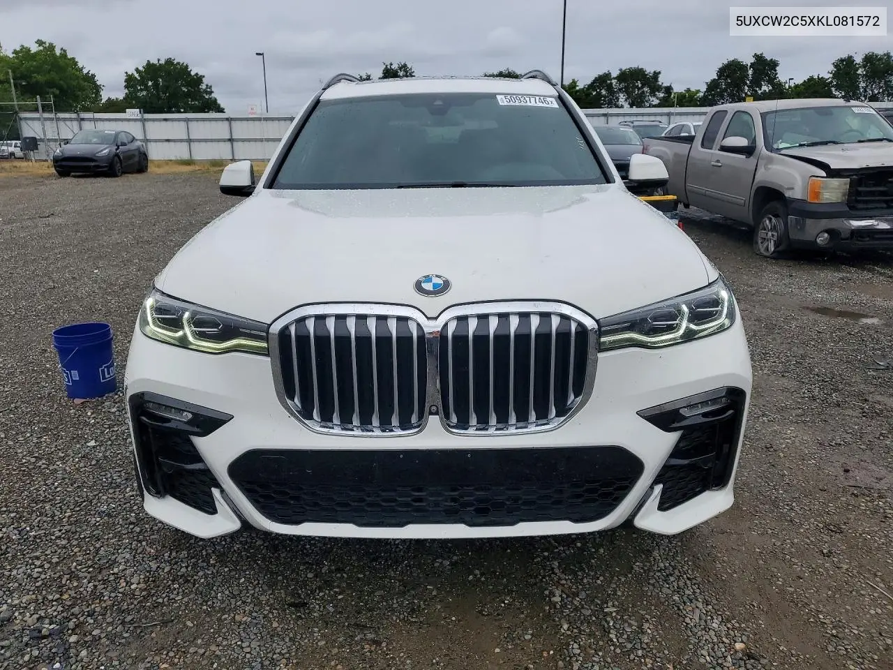 2019 BMW X7 xDrive40I VIN: 5UXCW2C5XKL081572 Lot: 50937746