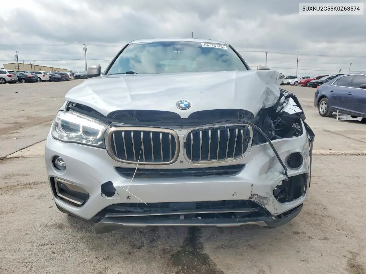 2019 BMW X6 xDrive35I VIN: 5UXKU2C55K0Z63574 Lot: 54715746