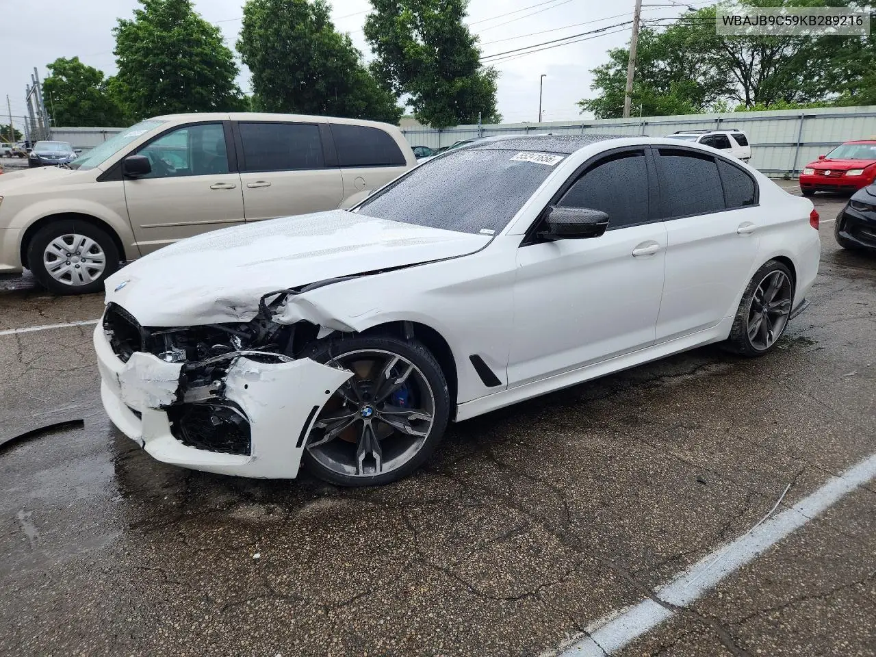 2019 BMW M550Xi VIN: WBAJB9C59KB289216 Lot: 55241656