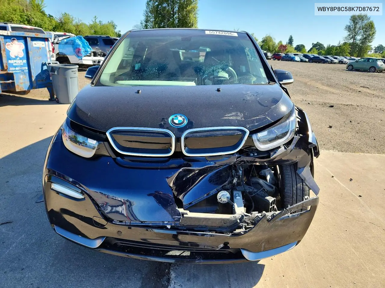 2019 BMW I3 S Rex VIN: WBY8P8C58K7D87672 Lot: 55742096