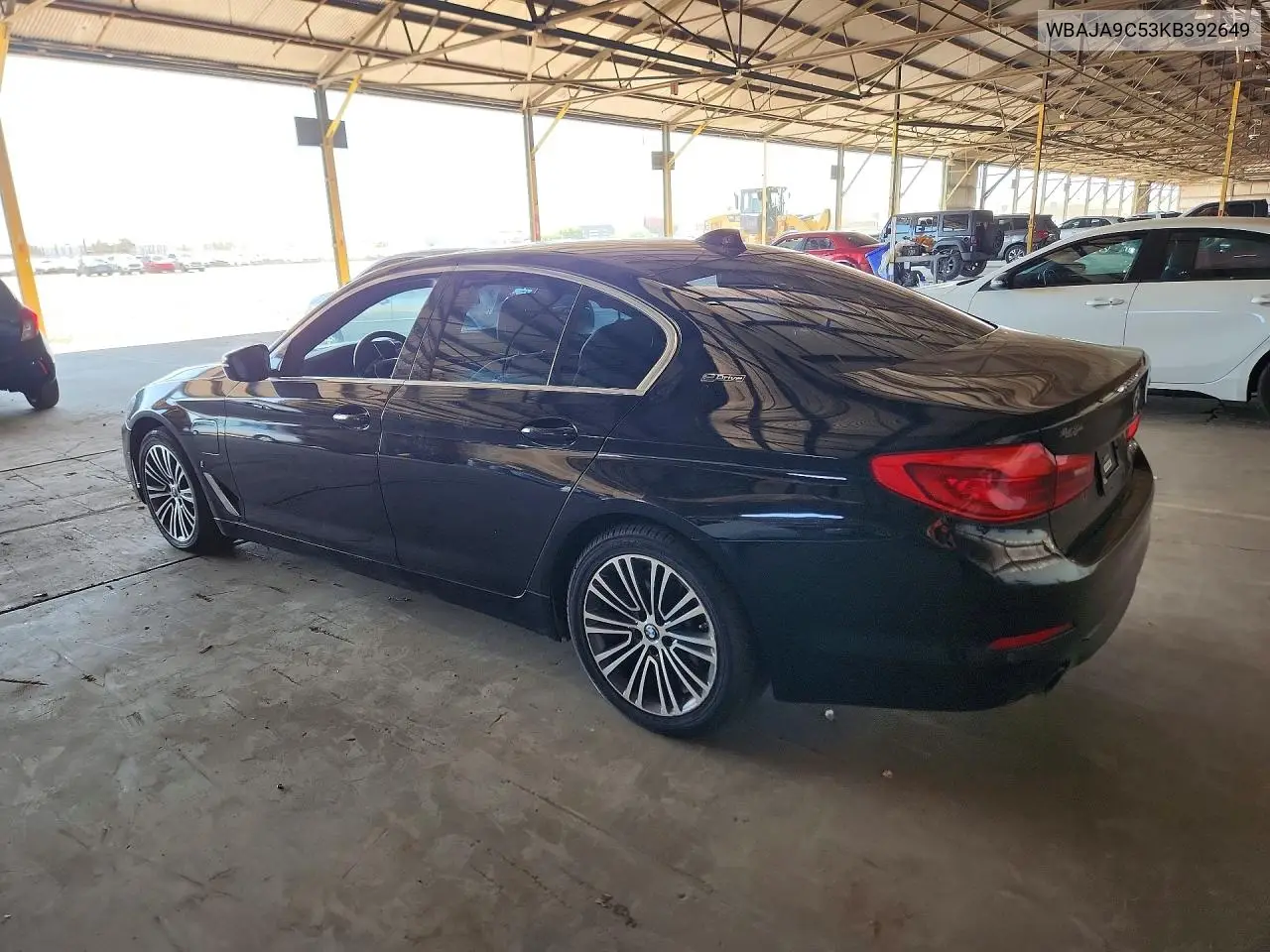2019 BMW 530E VIN: WBAJA9C53KB392649 Lot: 57002316