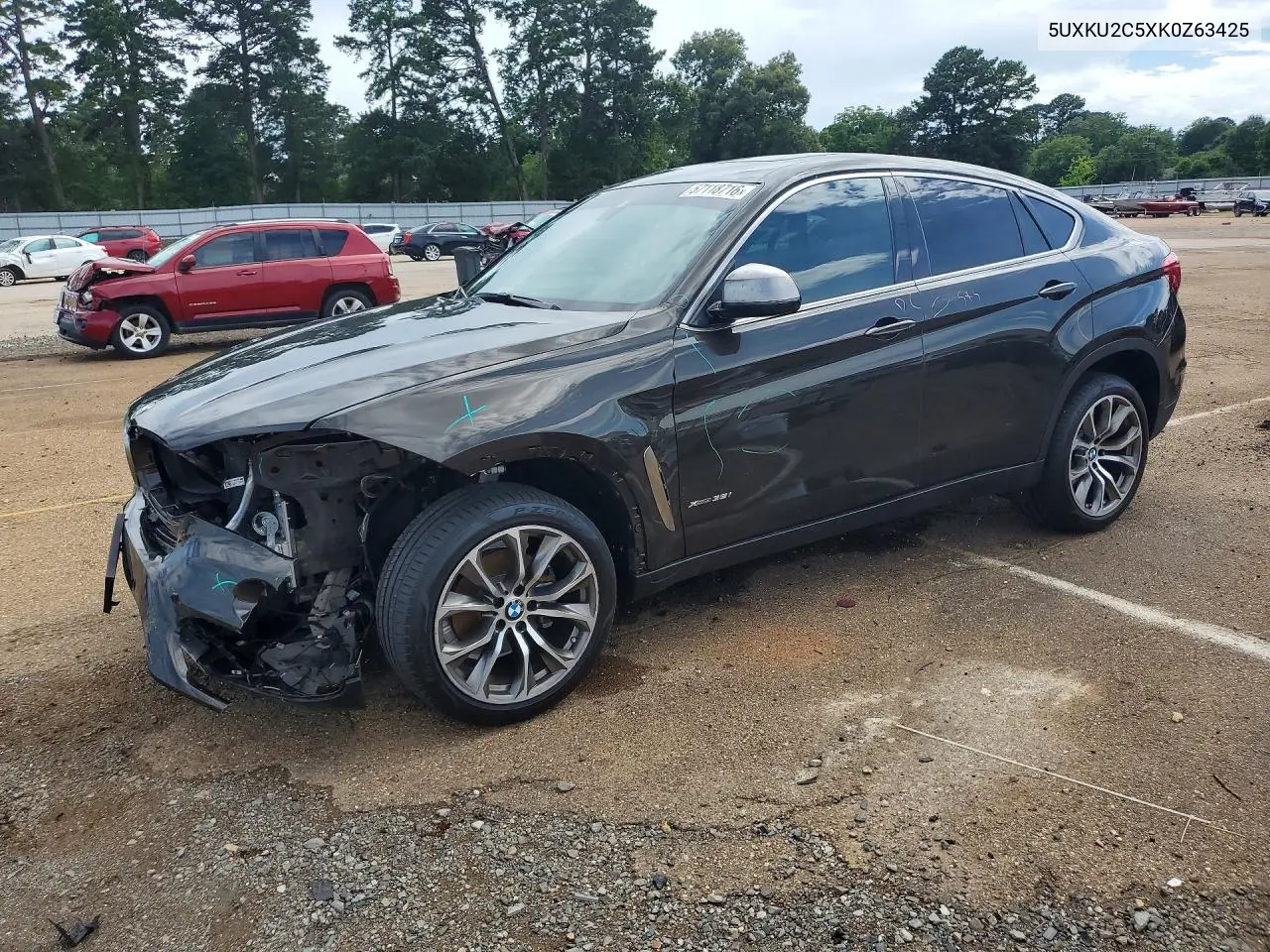 2019 BMW X6 xDrive35I VIN: 5UXKU2C5XK0Z63425 Lot: 57118716