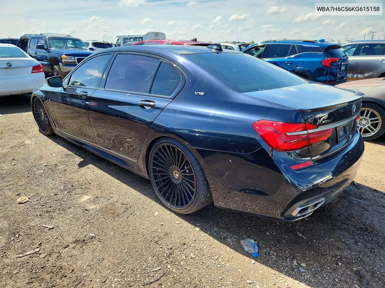 2019 BMW M760 Xi VIN: WBA7H6C56KG615158 Lot: 57204036
