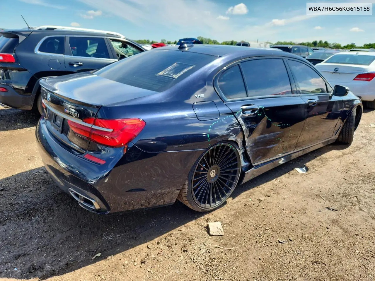 2019 BMW M760 Xi VIN: WBA7H6C56KG615158 Lot: 57204036
