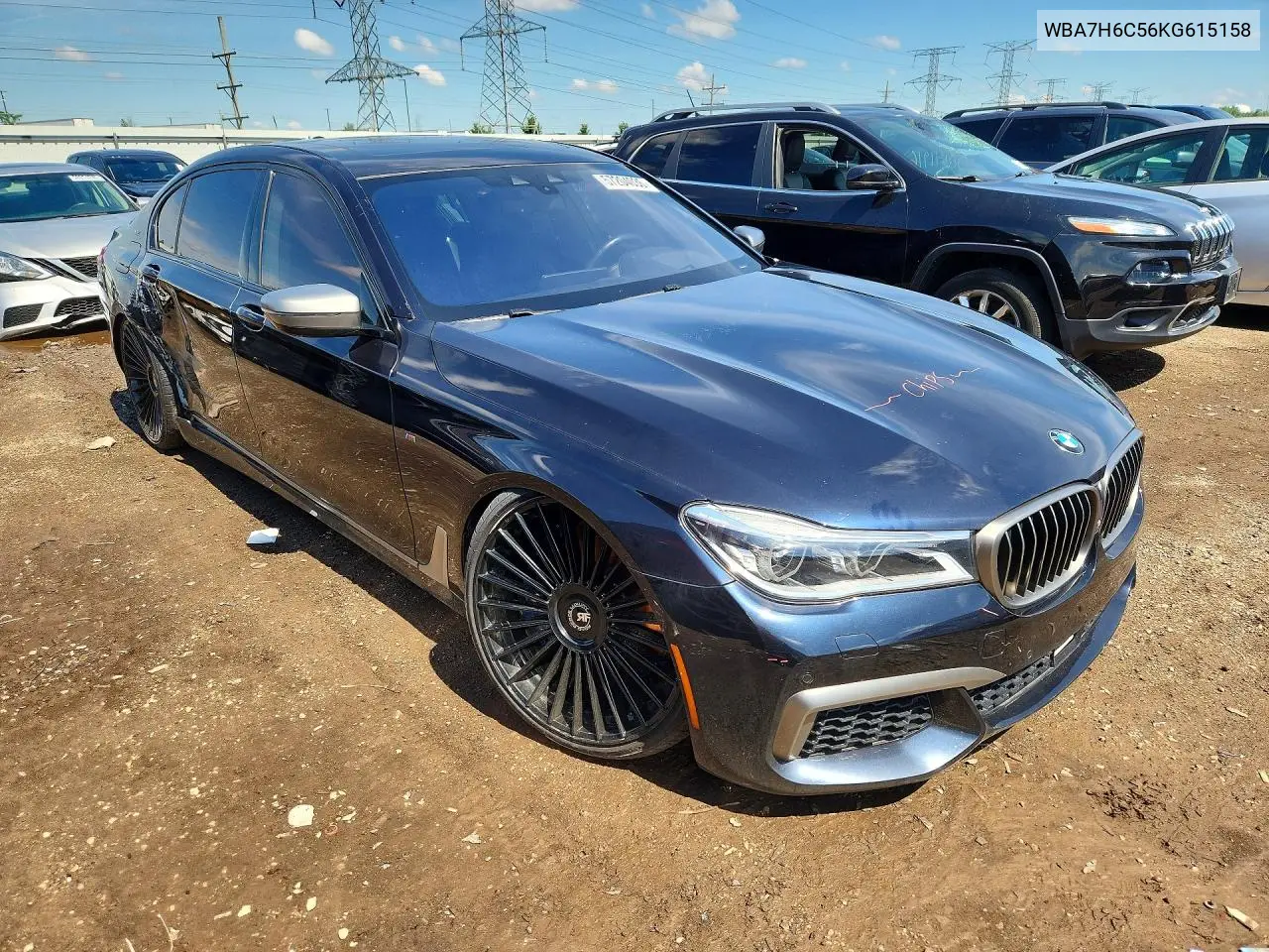 2019 BMW M760 Xi VIN: WBA7H6C56KG615158 Lot: 57204036
