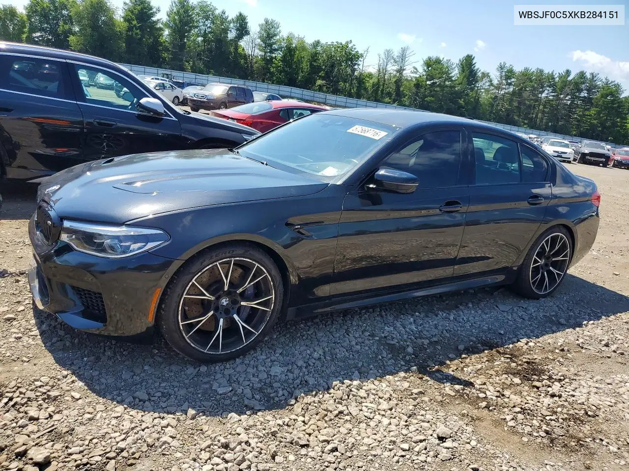 2019 BMW M5 VIN: WBSJF0C5XKB284151 Lot: 57568716