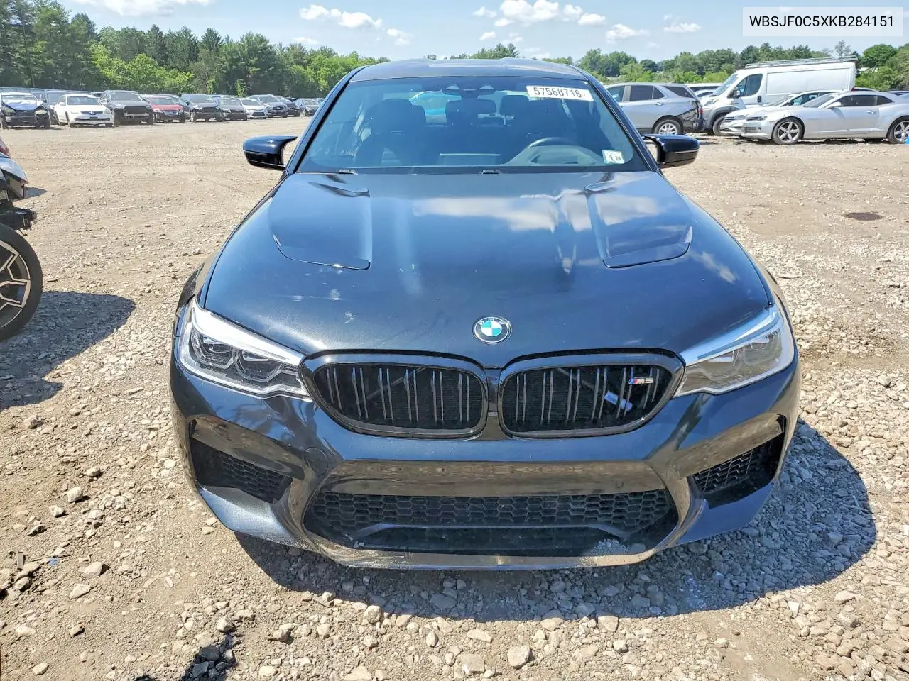 2019 BMW M5 VIN: WBSJF0C5XKB284151 Lot: 57568716