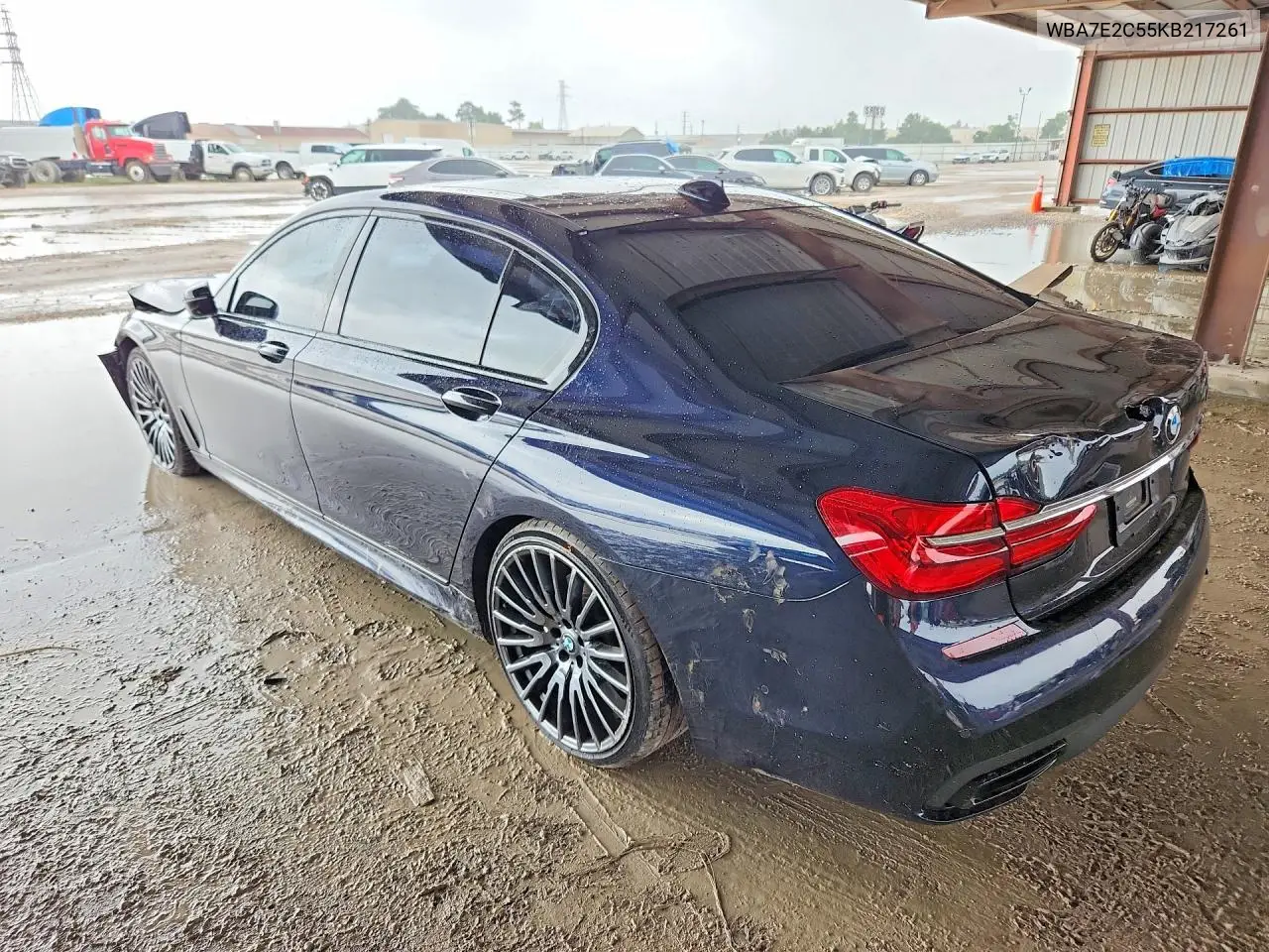 2019 BMW 740 I VIN: WBA7E2C55KB217261 Lot: 57616716