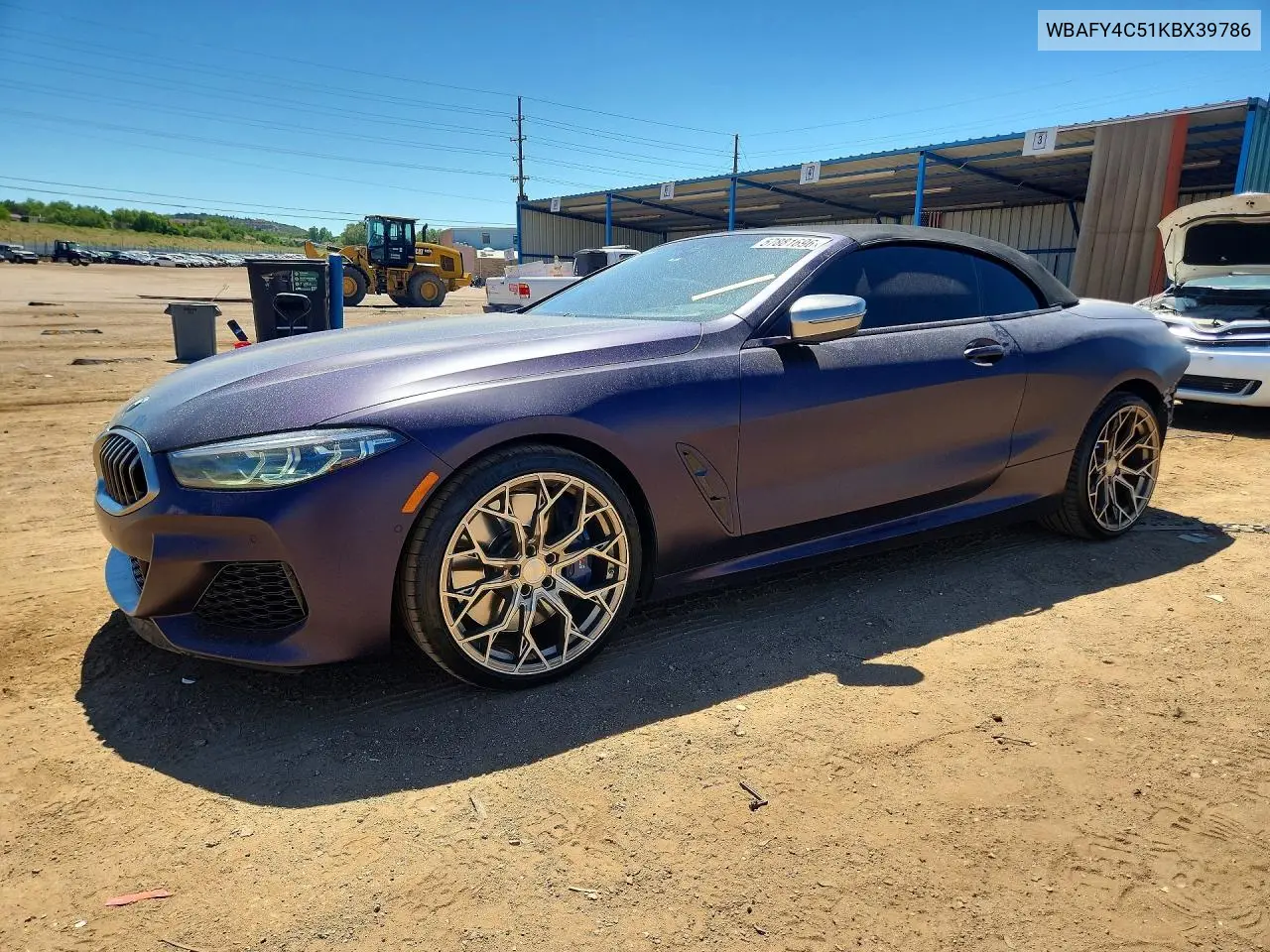 2019 BMW M850Xi VIN: WBAFY4C51KBX39786 Lot: 57881696