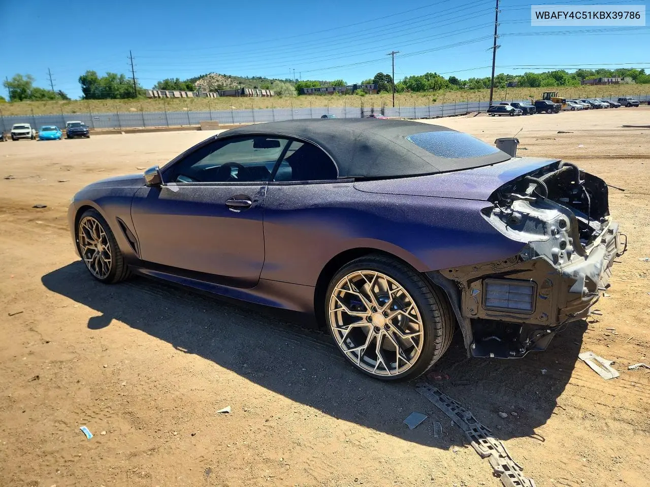 2019 BMW M850Xi VIN: WBAFY4C51KBX39786 Lot: 57881696
