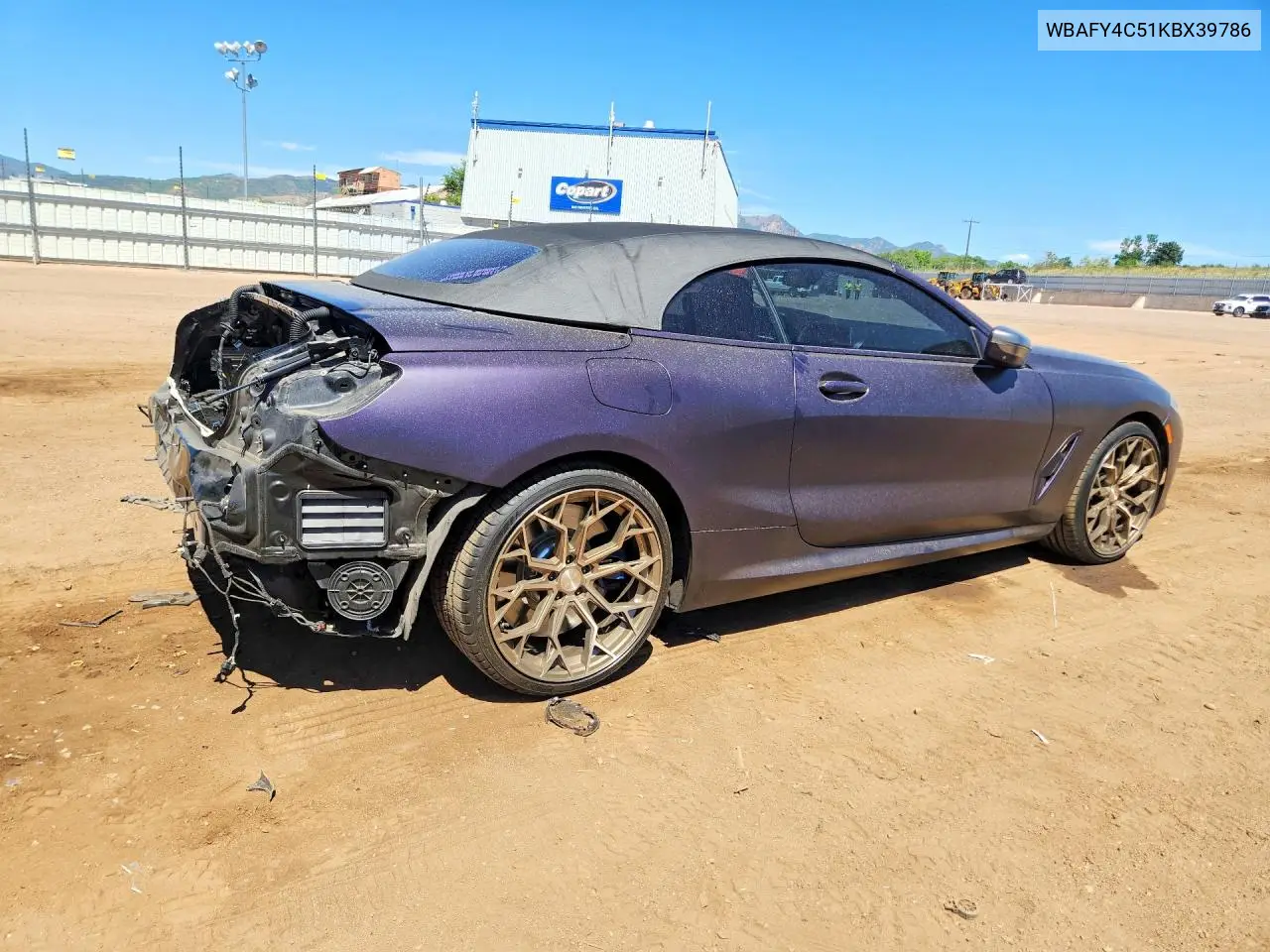 2019 BMW M850Xi VIN: WBAFY4C51KBX39786 Lot: 57881696