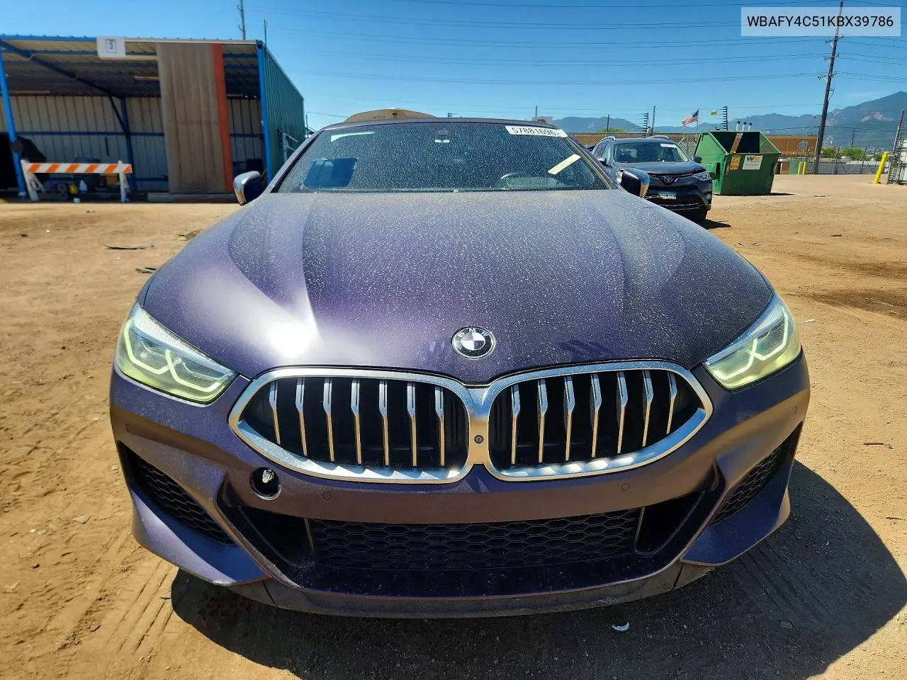 2019 BMW M850Xi VIN: WBAFY4C51KBX39786 Lot: 57881696