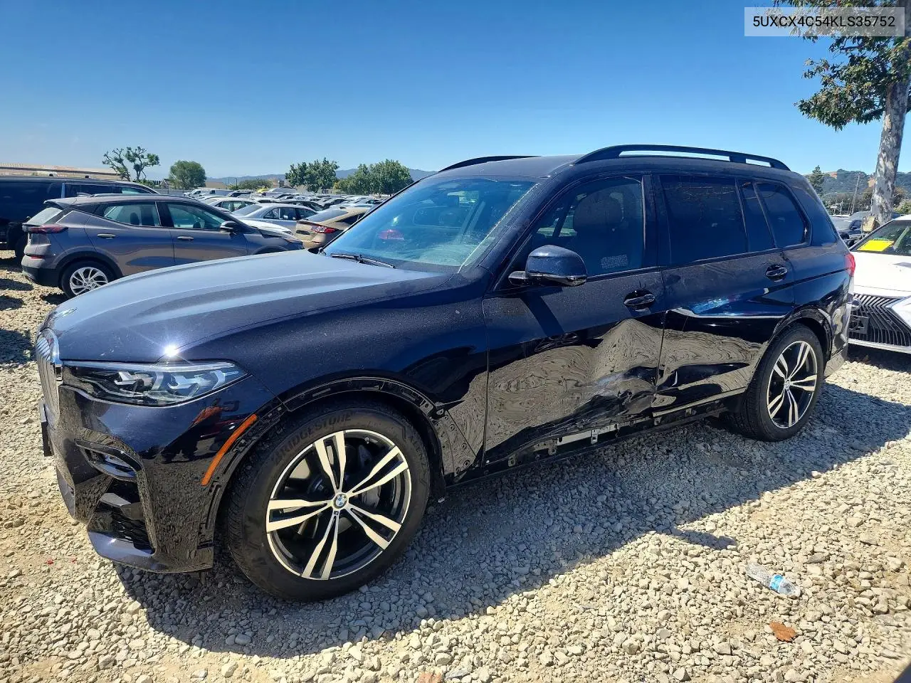 2019 BMW X7 xDrive50I VIN: 5UXCX4C54KLS35752 Lot: 58399546