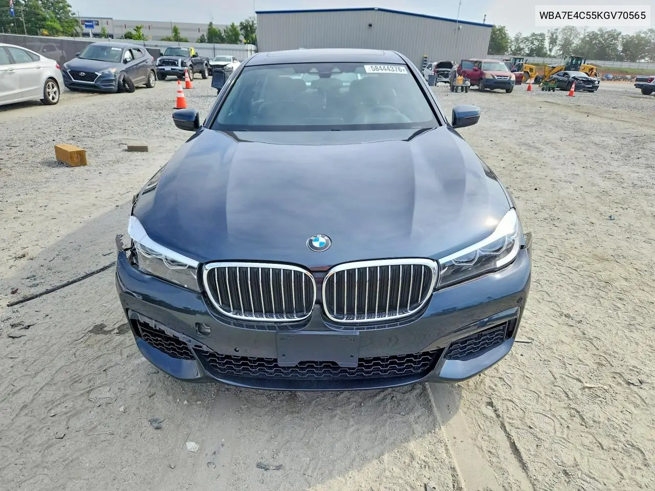 2019 BMW 740 Xi VIN: WBA7E4C55KGV70565 Lot: 58444376
