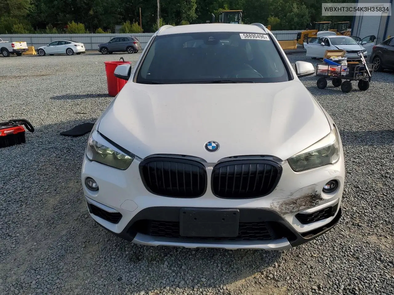 2019 BMW X1 xDrive28I VIN: WBXHT3C54K3H35834 Lot: 58890496