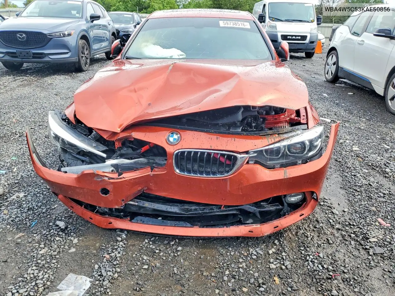 2019 BMW 430Xi VIN: WBA4W5C53KAE50856 Lot: 59738516