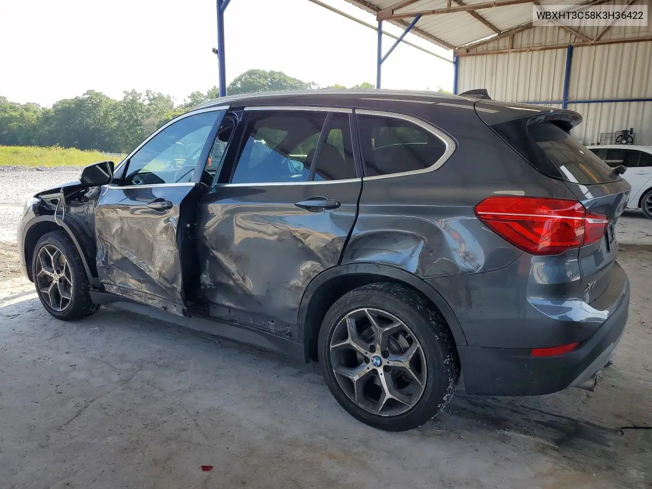 2019 BMW X1 xDrive28I VIN: WBXHT3C58K3H36422 Lot: 59855066