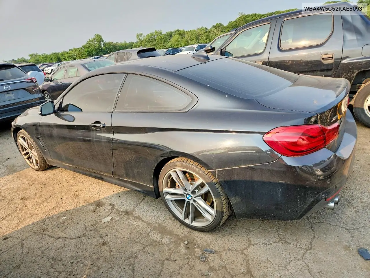 2019 BMW 430Xi VIN: WBA4W5C52KAE50931 Lot: 60243666
