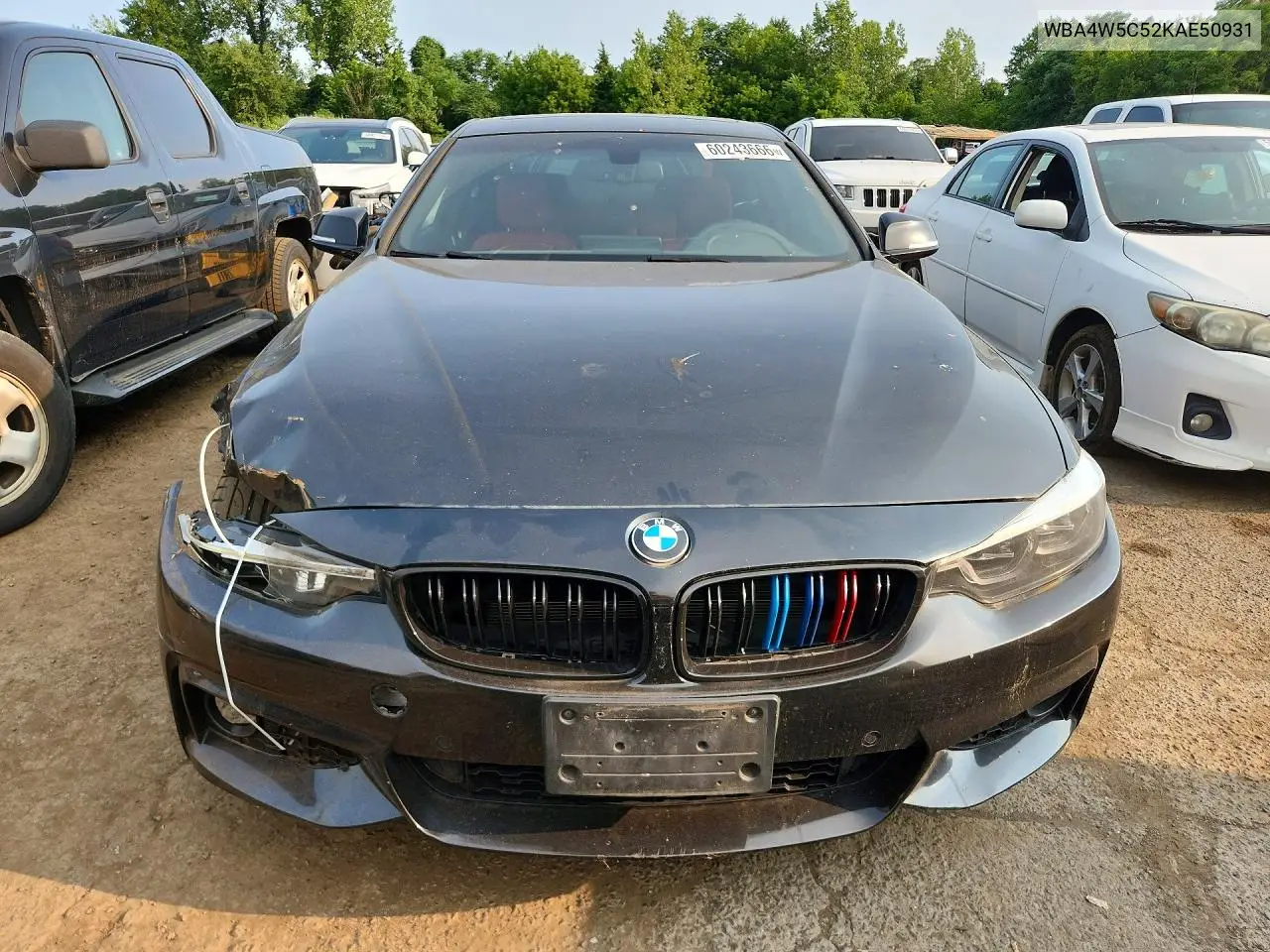 2019 BMW 430Xi VIN: WBA4W5C52KAE50931 Lot: 60243666
