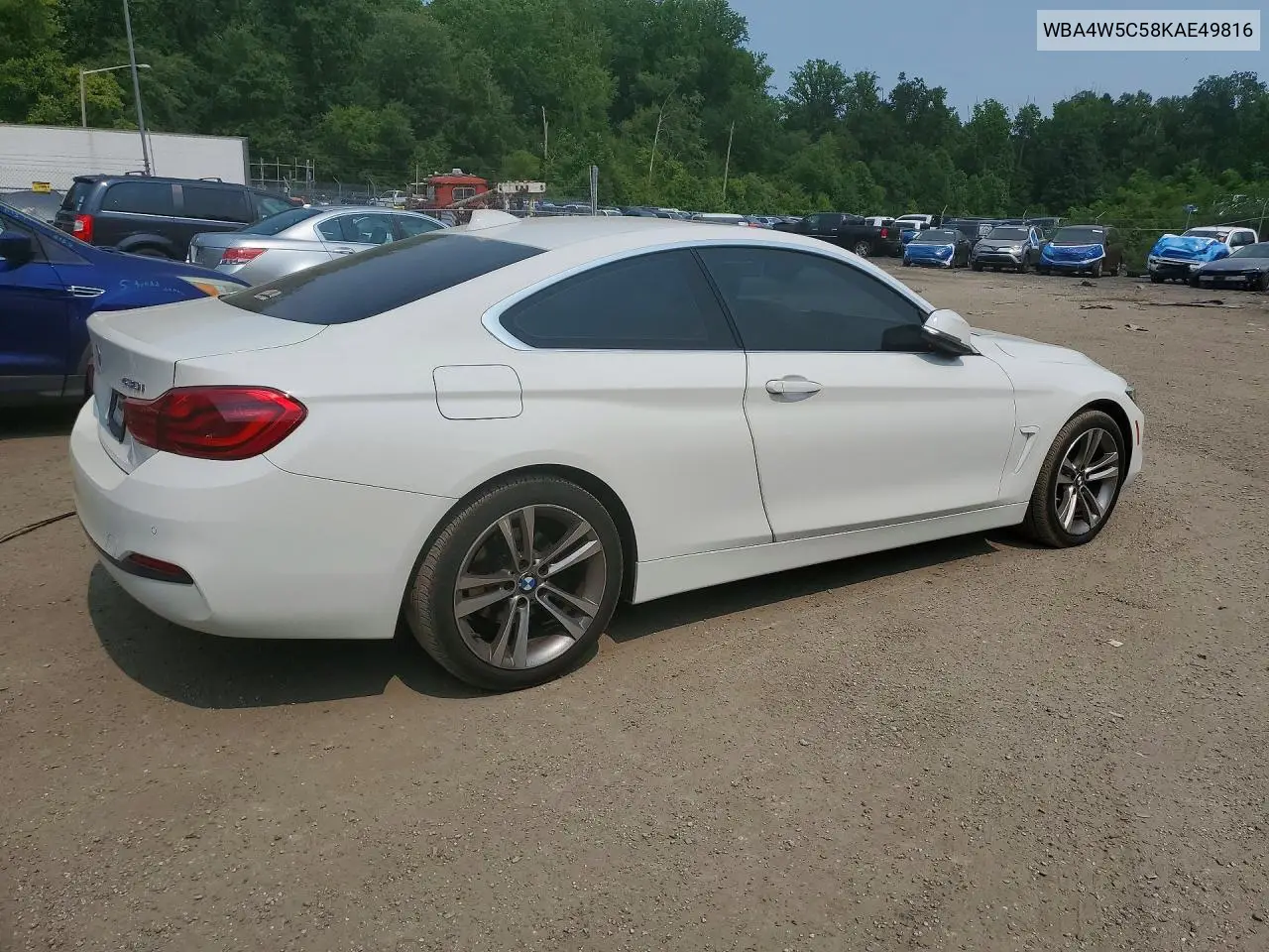 2019 BMW 430Xi VIN: WBA4W5C58KAE49816 Lot: 60680146