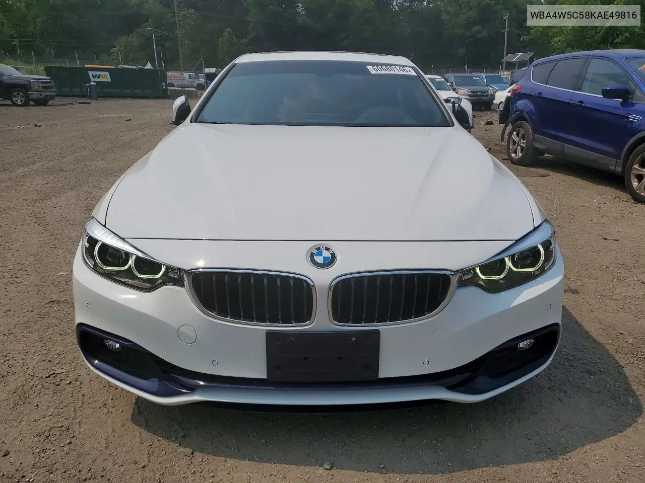 2019 BMW 430Xi VIN: WBA4W5C58KAE49816 Lot: 60680146