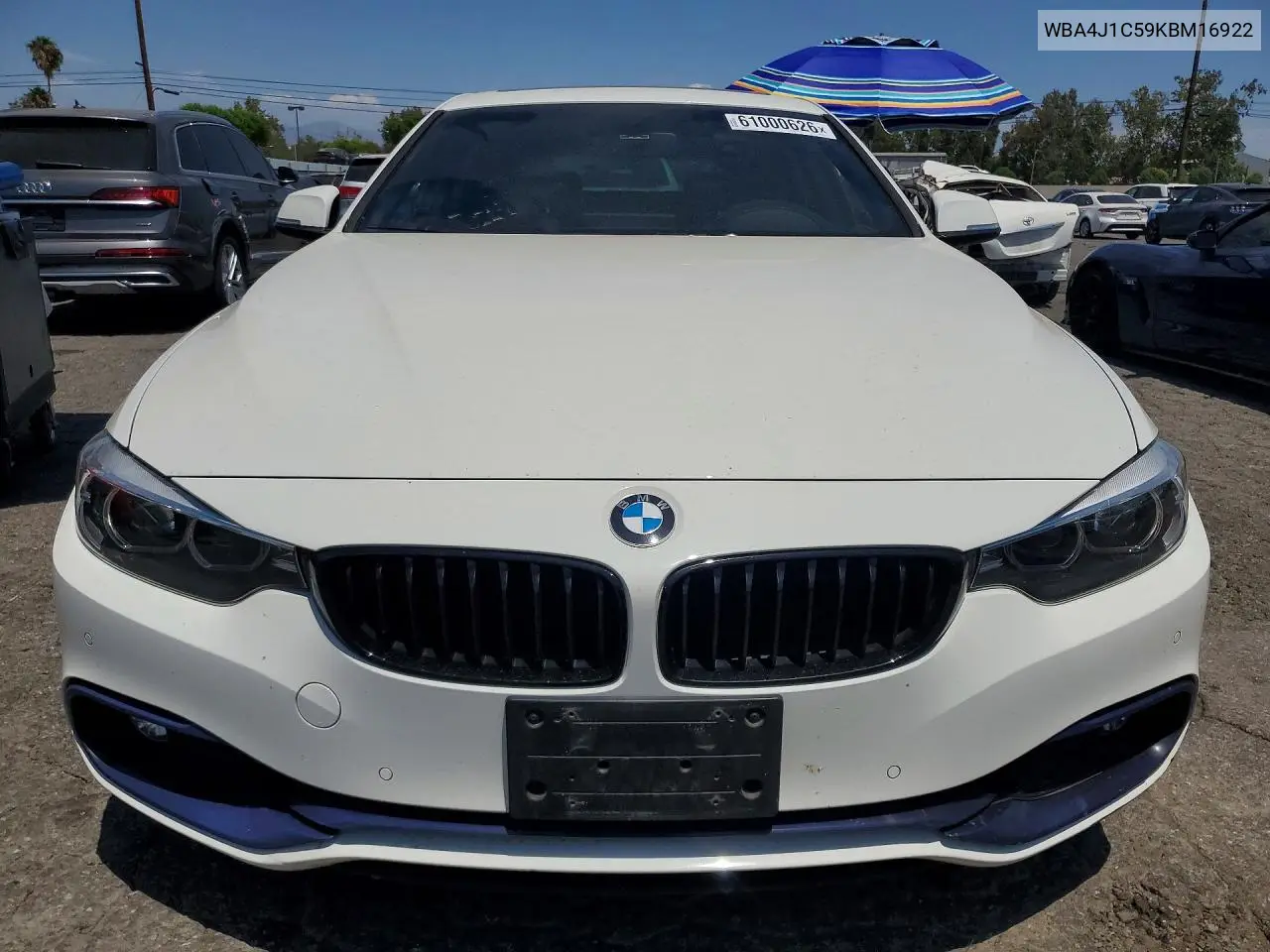 2019 BMW 430I Gran Coupe VIN: WBA4J1C59KBM16922 Lot: 61000626